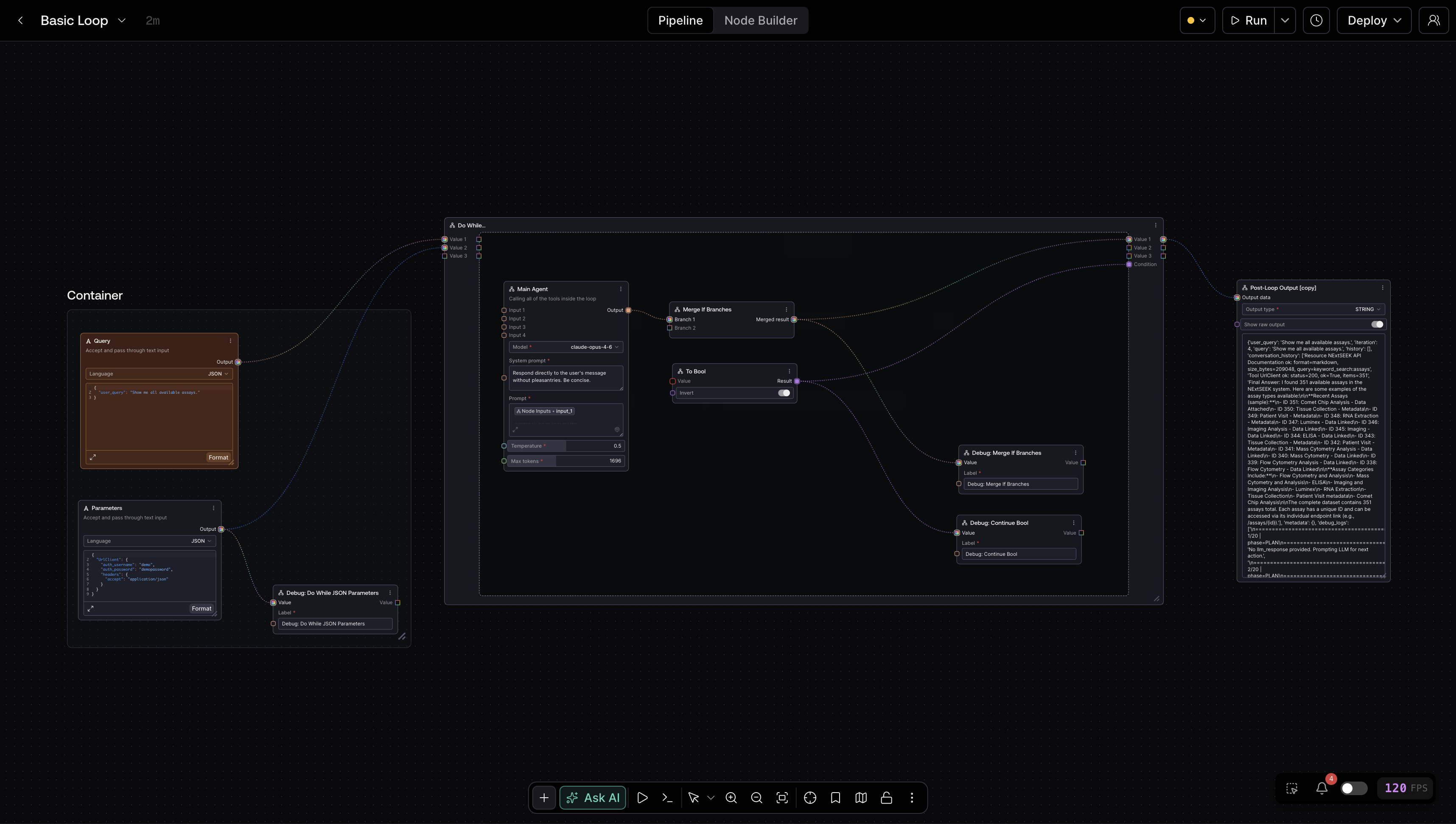 Loop node example