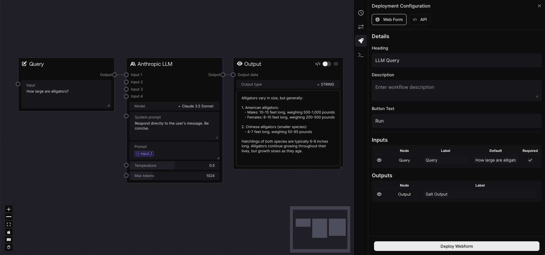 Deployment Tab Open in Editor