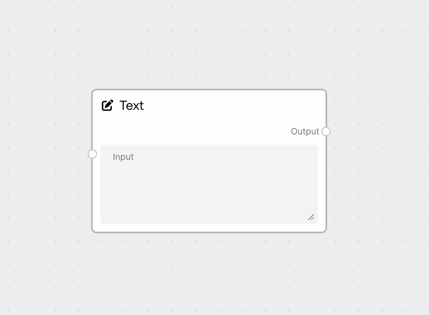 Text Input Node